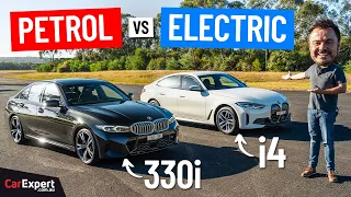 Petrol v electric: Which is better at the same price? BMW 330i v i4