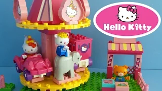 Hello Kitty Funpark from Unico bricks unboxing and building