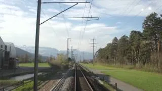 Rheinthal Sargans - Buchs Führerstandsfahrt