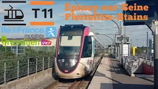 Tramway T11 Express Citadis Dualis Le Trajet Entre Épinay-sur-Seine➡️Pierrefitte-Stains