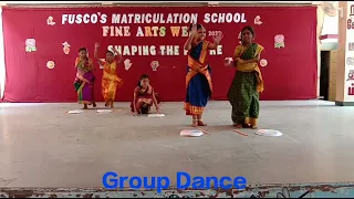 Fusco's Annanagar. Fine Arts Day, 3rd day competition Group Dance ( Lower Level) 2022-23 .