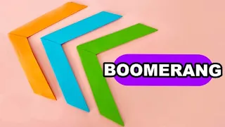 How to Make an Origami Boomerang | FLYING AND RETURNING