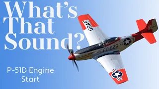 Warbird engine startup. P-51 Mustang and A-1 Skyraider