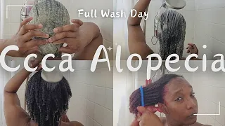 CCCA Alopecia Hair & Scalp Care | Full Wash Day & Update #alopecia