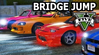 GTA V - 2 Fast 2 Furious Bridge Jump Scene