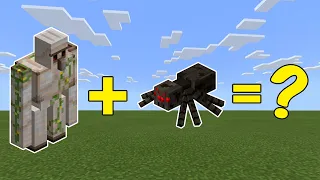 I Combined an Iron Golem and a Spider in Minecraft