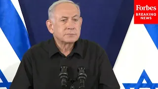 Israeli PM Netanyahu, Defense Minister Hold Press Briefing As Israel-Hamas War Intensifies