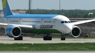 Boeing 787-8 Uzbekistan Airways в Домодедово, 09.06.22.