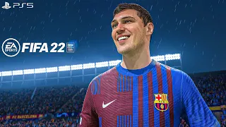 FIFA 22 PS5 | Barcelona Vs PSG Ft. Lewandowski, Christensen, Azpilicueta, | 4K Gameplay