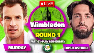 MURRAY vs BASILASHVILI | Wimbledon 2021 | LIVE GTL Tennis Watchalong