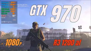 The Division 2 / GTX 970 / Ryzen 3 1200AF / 1080p / High