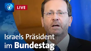 Israels Präsident Herzog spricht im Bundestag