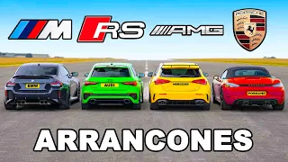 Nuevo BMW M2 vs RS3 vs AMG A45 S vs Boxster GTS: ARRANCONES