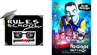 How to Play Hello Neighbor: The Secret Neighbor Party Game (Rules School) with the Game Boy Geek