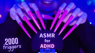 ASMR for ADHD 💜Changing Triggers Every 5 Seconds😴 Scratching , Tapping , Massage & More | No Talking
