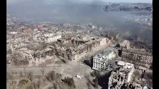 Drone footage of Mariupolis destroyed