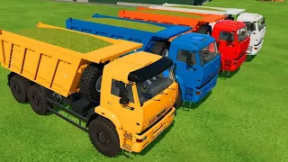 CUT SUNFLOWER AND MAKE CHAFF WITH KRONE FORAGE HARVESTER AND TRUCKS - Farming Simulator 22