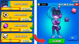 ✅ I Got DJ EMZ SKIN! 🎁 FREE QUEST REWARDS + Box Opening - Brawl Stars