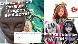 MONSTER HIGH NEWS! Creature From the Black Lagoon Skullector, RuPaul Dragon Queen doll + more!