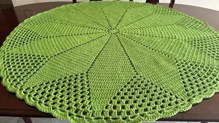 Hermoso centro de mesa o mantel, paso a paso a crochet 🧶