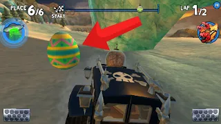 All Easter Eggs || Easter Egg Hunt || Beach Buggy Racing