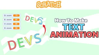 How to create fancy Text Animation in Scratch | Full Tutorial