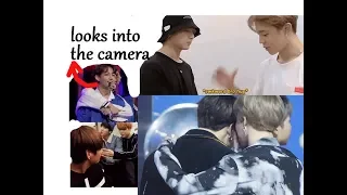 JIKOOK Trying to Not be Too Obvious on Camera | Almost Hugs and Kisses