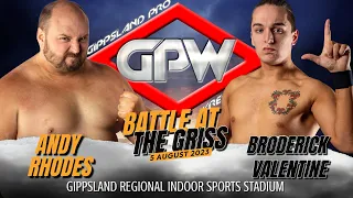 Andy Rhodes v Broderick Valentine (Battle at the GRISS 5/8/23)