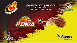 BASQUETE MASCULINO - BASQUETE PINDA X AASC - Campeonato Paulista 1° Divisão 2023