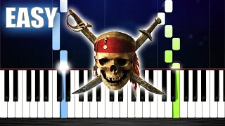 Pirates of the Caribbean - The Black Pearl - EASY Piano Tutorial by PlutaX