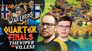 TheViper vs Villese QUARTERFINALS WARLORDS 2 $50,000 #ageofempires2 #rts