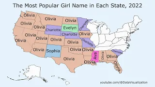 The Most Popular Girl Name in Each State, 2022