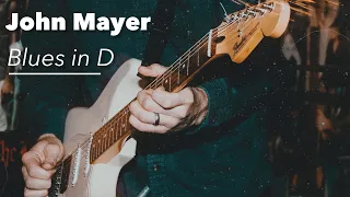 John Mayer Style Blues in D  | Backing Track Jam