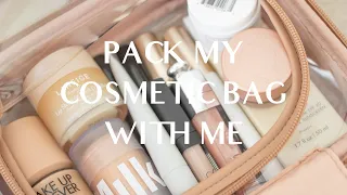 Pack my cosmetic bag with me! 🤍 #shorts #packing #packwithme #traveltips #amazonfinds