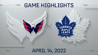 NHL Highlights | Capitals vs. Maple Leafs - Apr 14, 2022