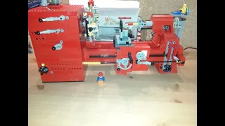 MOC functional LEGO® Lathe