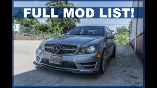 CRAZIEST MERCEDES EVER *FULL MOD LIST*