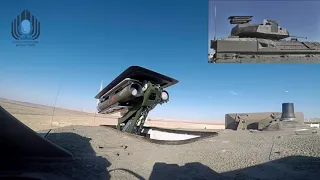 Namer APC Unmanned Turret test fires Spike Missiles