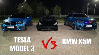 BMW X5M twin power vs Tesla M3. Давидыч дело говорит! BMW лучше Tesla?