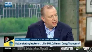 ESPN GET UP | Better starting backcourt: Lillard/McCollum or Curry/Thompson?