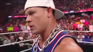 John Cena Rap -  RAW 12 03 2012 -русский перевод от 545TV