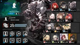 [Arknights] CC#4 Lead Seal Permanent Map Abandoned Mine Day 1 Risk 25 (Max)