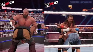 WWE 2K23 Vs WWE 2K22! (Finishers Comparison)