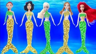 Looking for Disney Princess Dresses DIY Miniature Ideas for Barbie Wig, Dress, Faceup, and More! DIY