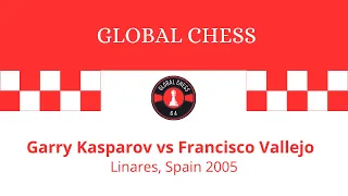 Garry Kasparov vs Francisco Vallejo. Linares, Spain. 2005