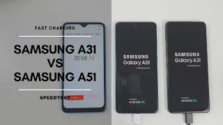 Samsung A31 vs Samsung A51 Battery Charging test 0% to 100%