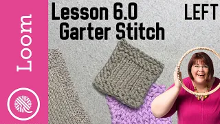6.0 How to Loom Knit | Garter Stitch | Basic Dishcloth & Coasters Patterns (Left Handed)