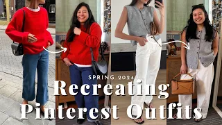 Recreating Pinterest Outfits for Spring | Anne