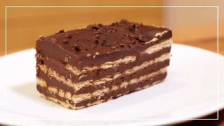 TARTA de CHOCOLATE y GALLETAS | Postre FACILÍSIMO y DELICIOSO Sin Gelatina y Sin Horno!