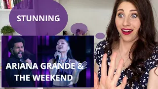 Stage Performance coach reacts to Ariana Grande & The Weekend 'Save Your Tears' live